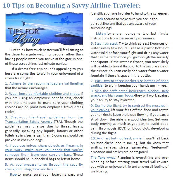 10 Tips on Becoming a Savvy Airline Traveler
