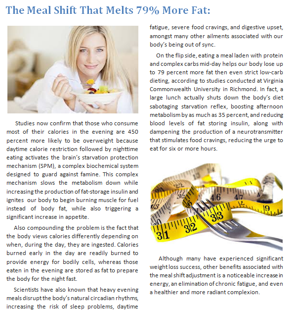 The Meal Shift That Melts More Fat