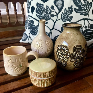Surface design using incised clay techniques