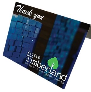 Aurora Timberland Thank You Card