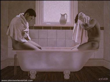 Two Men in a Tub