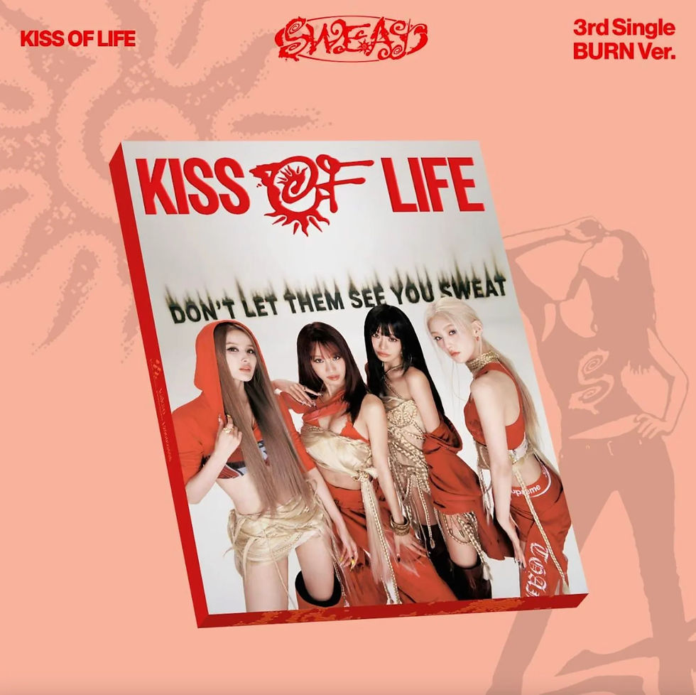Pochette de l'album KISS OF LIFE - 3rd Single [SWEAT] version BURN.