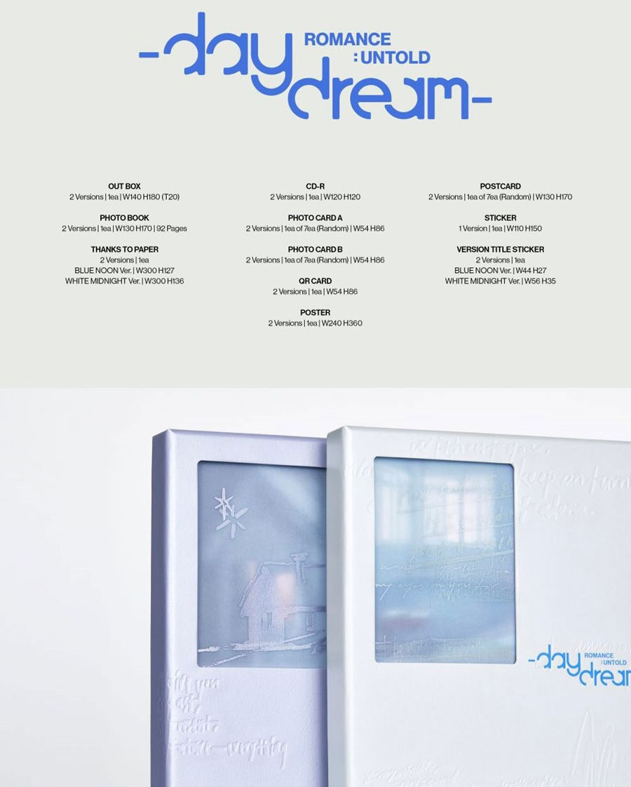 Miniature : Contenu de l'album ENHYPEN – [ROMANCE : UNTOLD -daydream-]