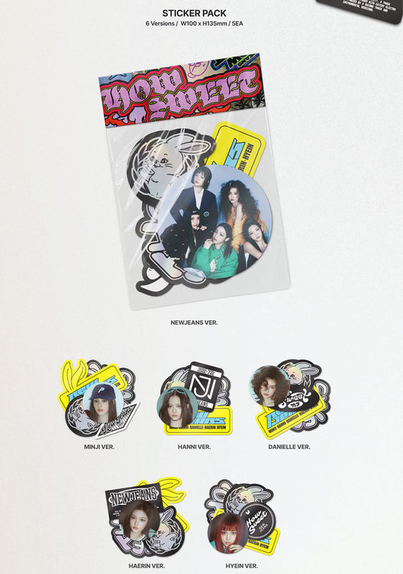 Miniature : Sticker packs NewJeans 'How Sweet' (ver. standard).