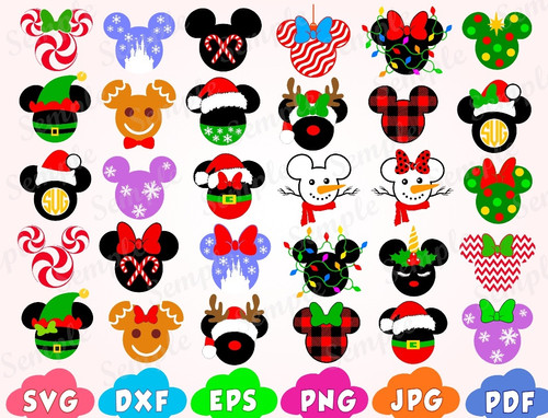 Christmas Svg, Mickey Christmas svg, Christmas Mickey svg, Santa svg