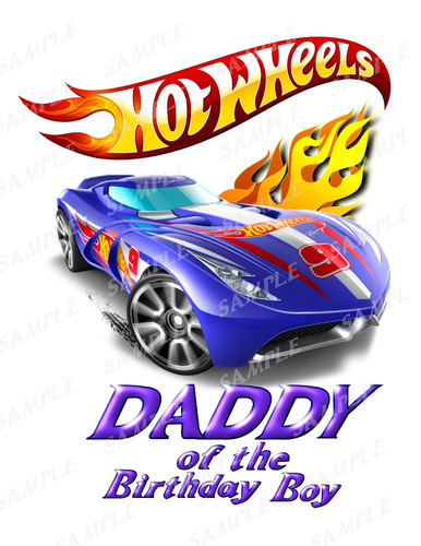 Download Hot Wheels Birthday Shirt Iron On Transfer Printable Png Daddy