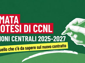 Immagine con la scritta: Firmata l'ipotesi di CCNL - Funzioni Centrali 2025-2027 - Tutto quello che c'è da sapere sul nuovo contratto. C'è anche il logo CISL FP