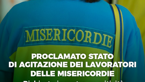 Lavoro: Cgil Cisl Uil Fp, stato agitazione lavoratori Misericordie