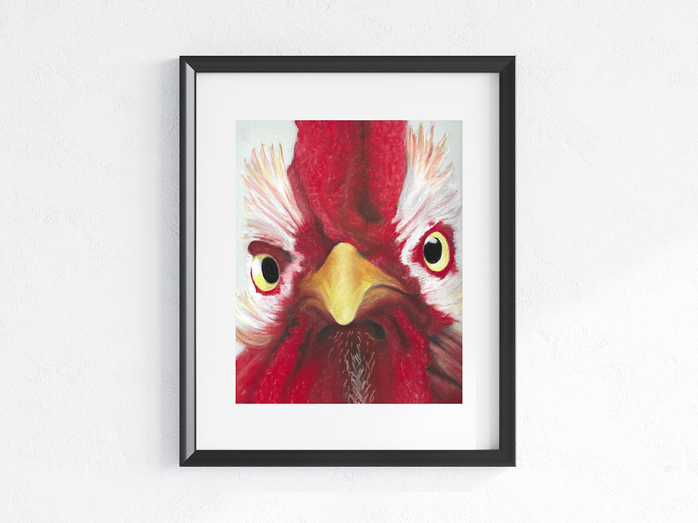 Thumbnail: Mounted Medium Giclee Print "What you lookin at?"