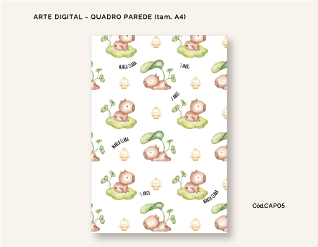Miniatura: Pôster Avulso Digital (tam.A4) - CAPIVARA