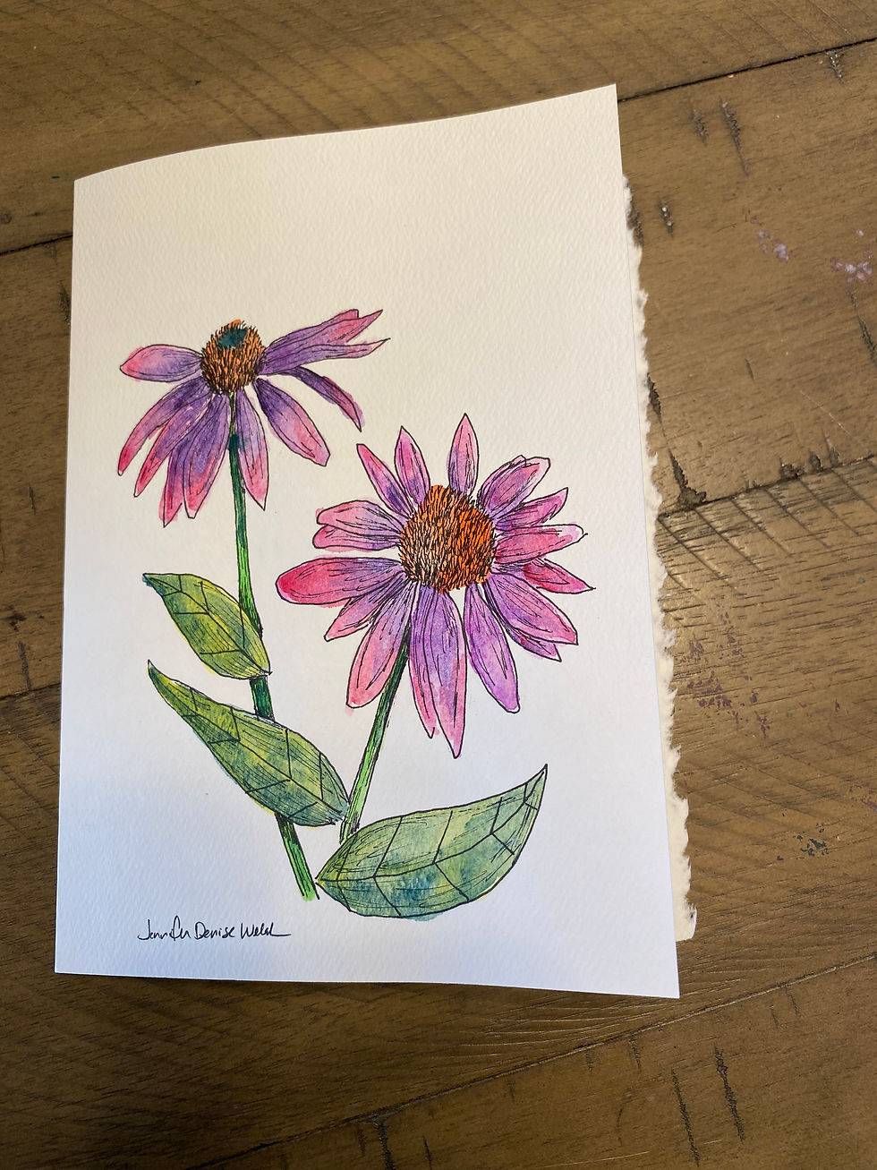 Thumbnail: Watercolor Flower Notecard