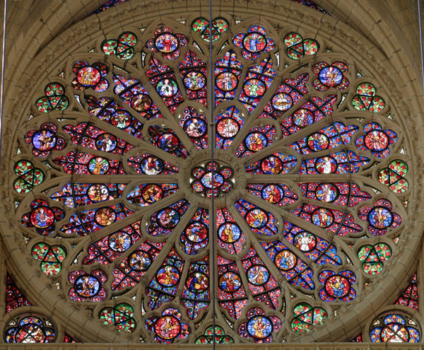 La grande rose de la cathédrale de Reims