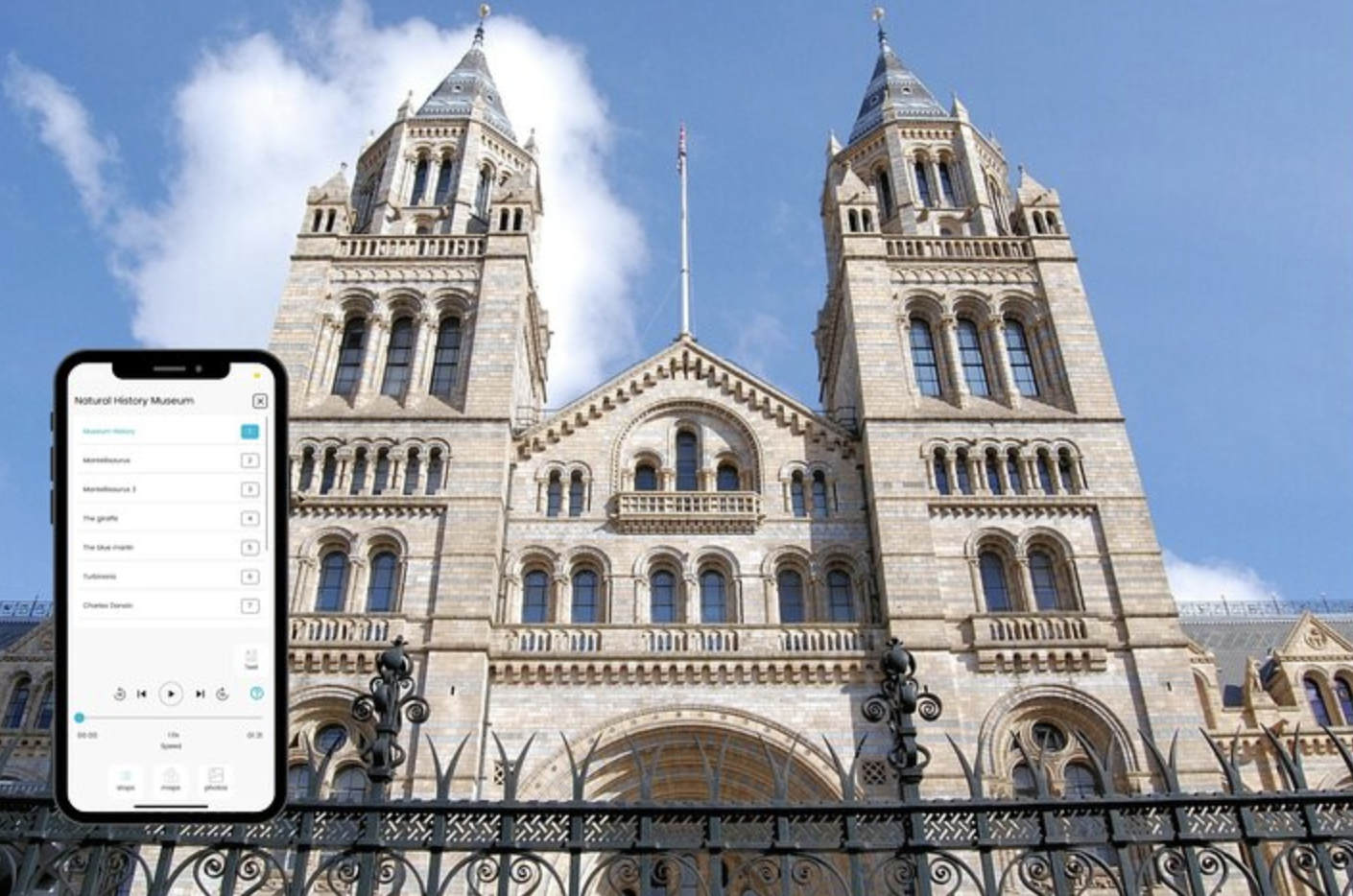 Natural History Museum London mobile audioguide