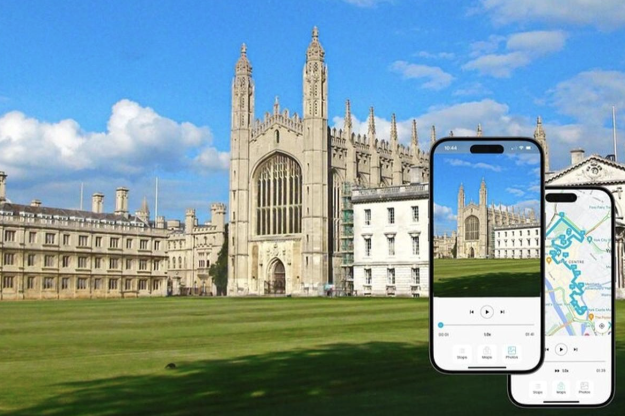 Bridges and Brilliance Cambridge UK Self Guided Tour with App