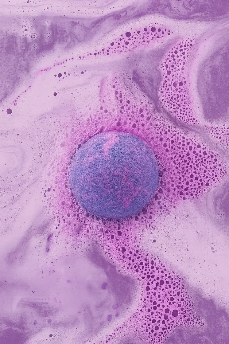 Thumbnail: Happy Birthday Violet Scented Bath Bomb Gift Floral Luxury Bath Bomb Fizzer