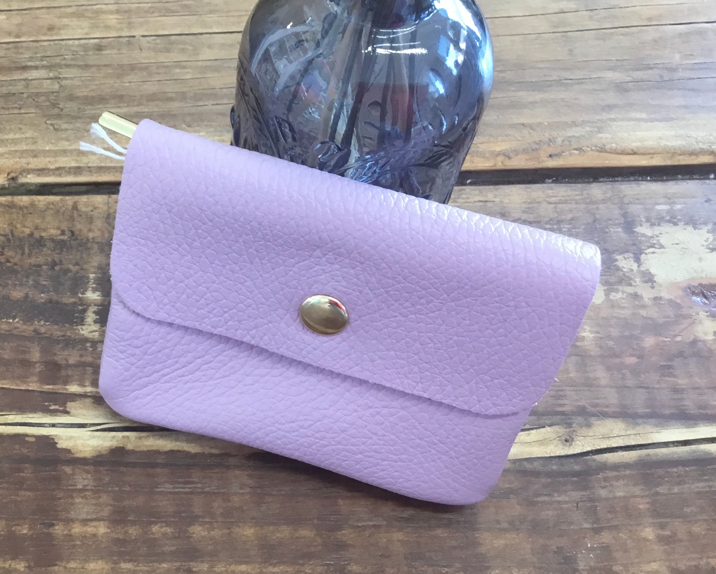 Lilac Soft Leather Purse