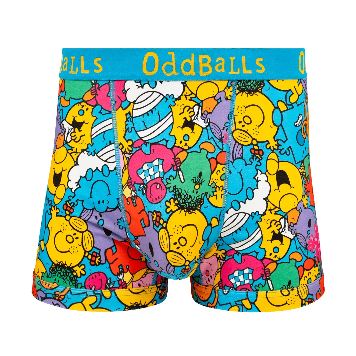 Mr Men Multi - SIZE LARGE Men's Cotton Boxer Shorts