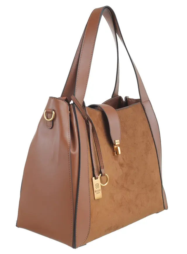 Thumbnail: Suede Shoulder Bag Green