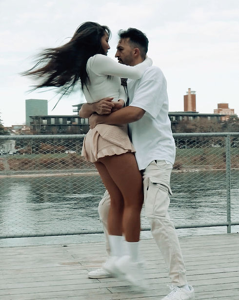 ILHAN & KIRA creating an intimate music-driven dance experience through movement and connection.