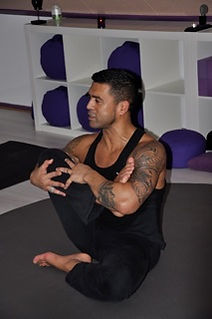 Vin in de yoga studio