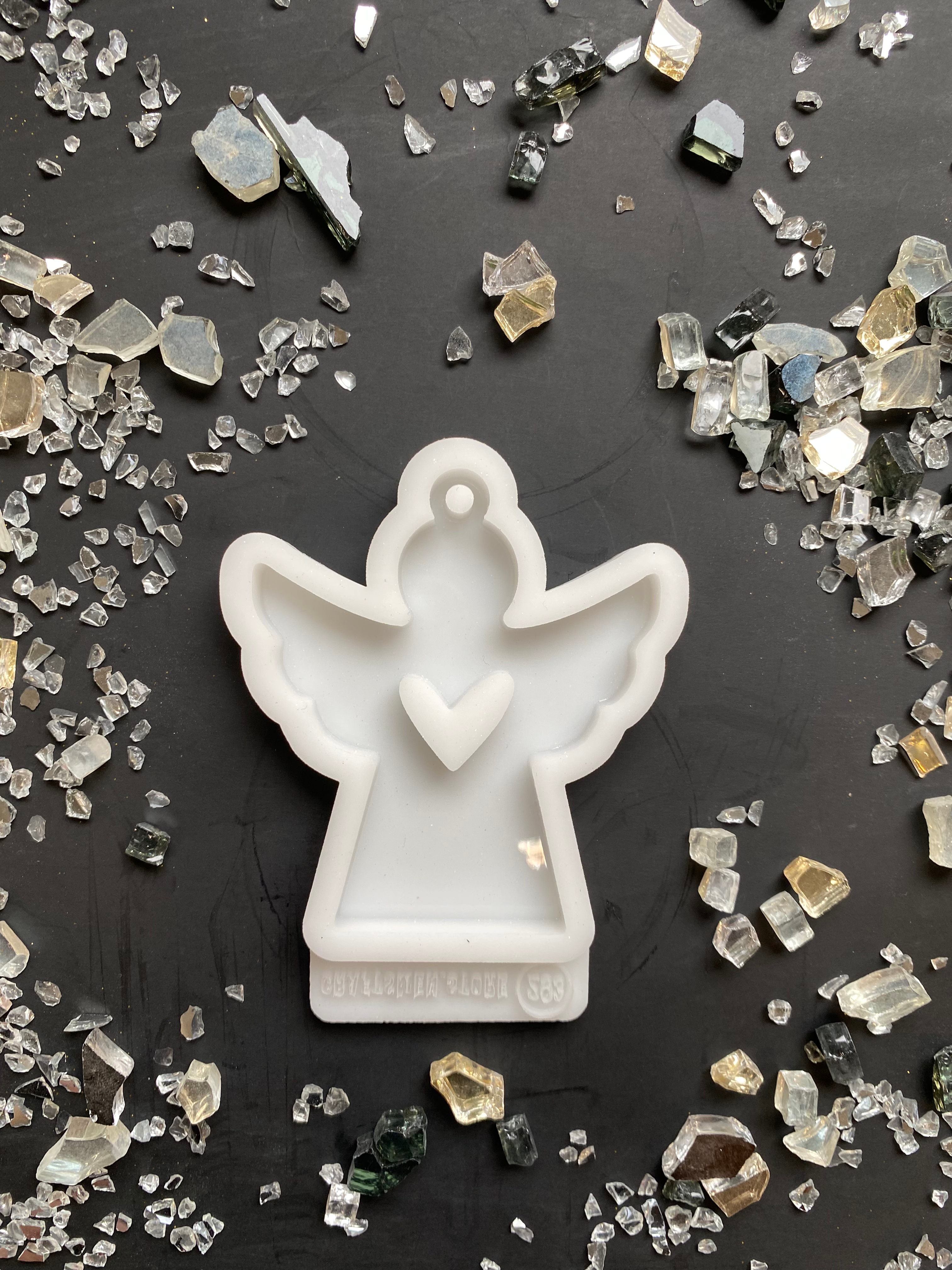 SALE Модель №293 Силиконовый молд "Ангел с сердцем"