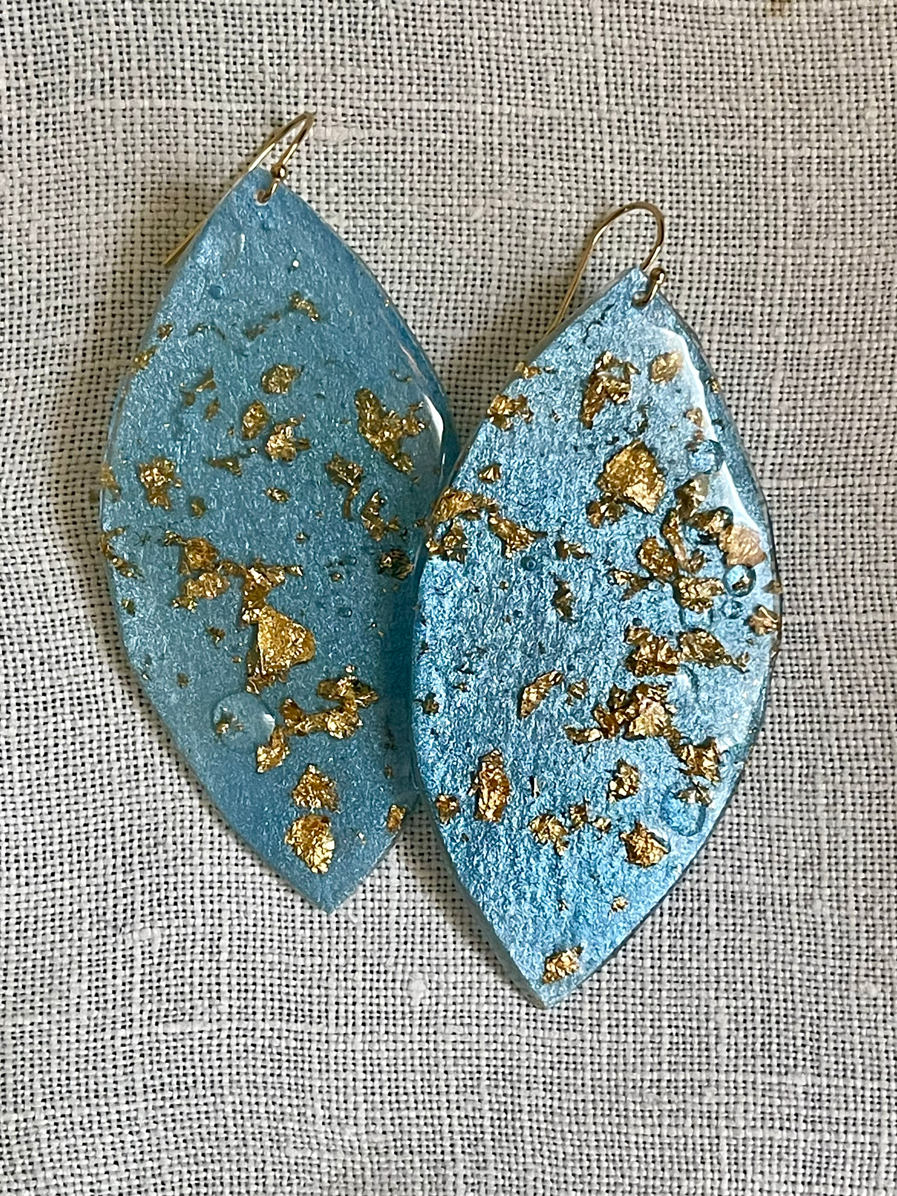 Blue Marquise Earrings