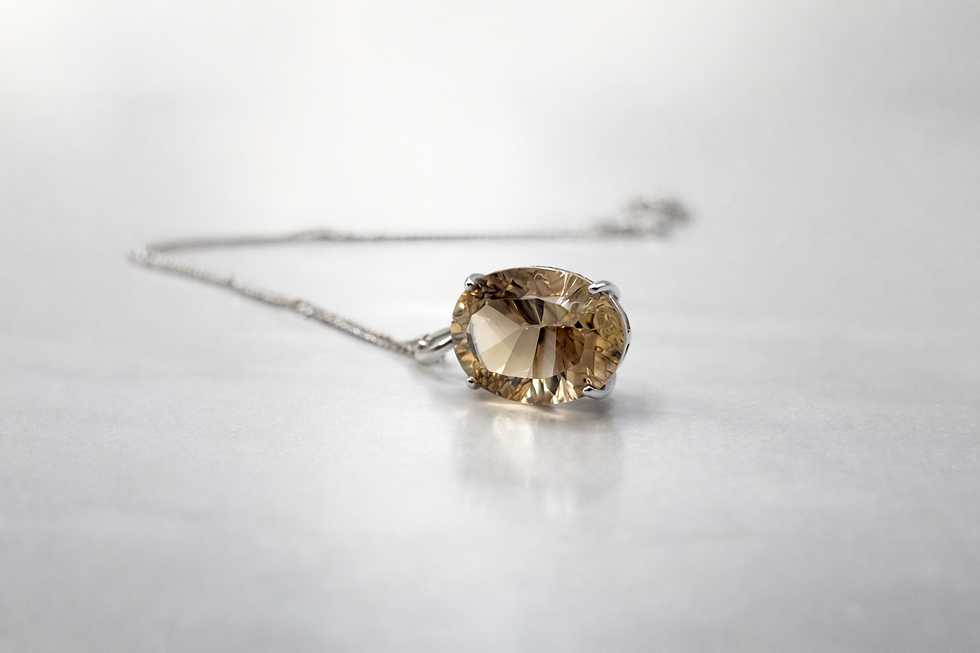 Thumbnail: Natural Bi-Color Quartz Pendant – 925 Sterling Silver