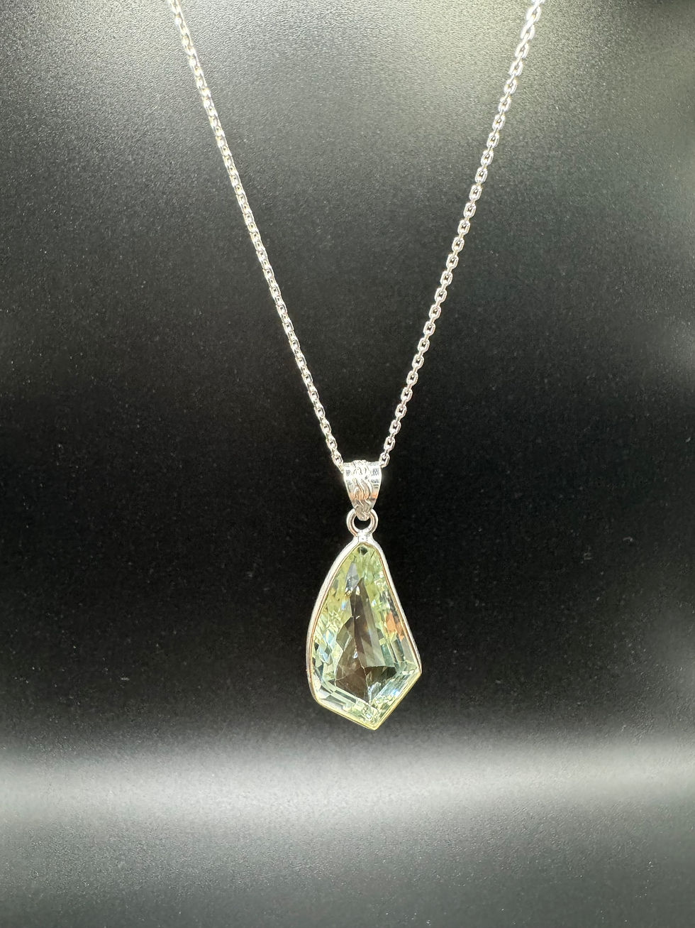 Thumbnail: Natural Green Amethyst Pendant