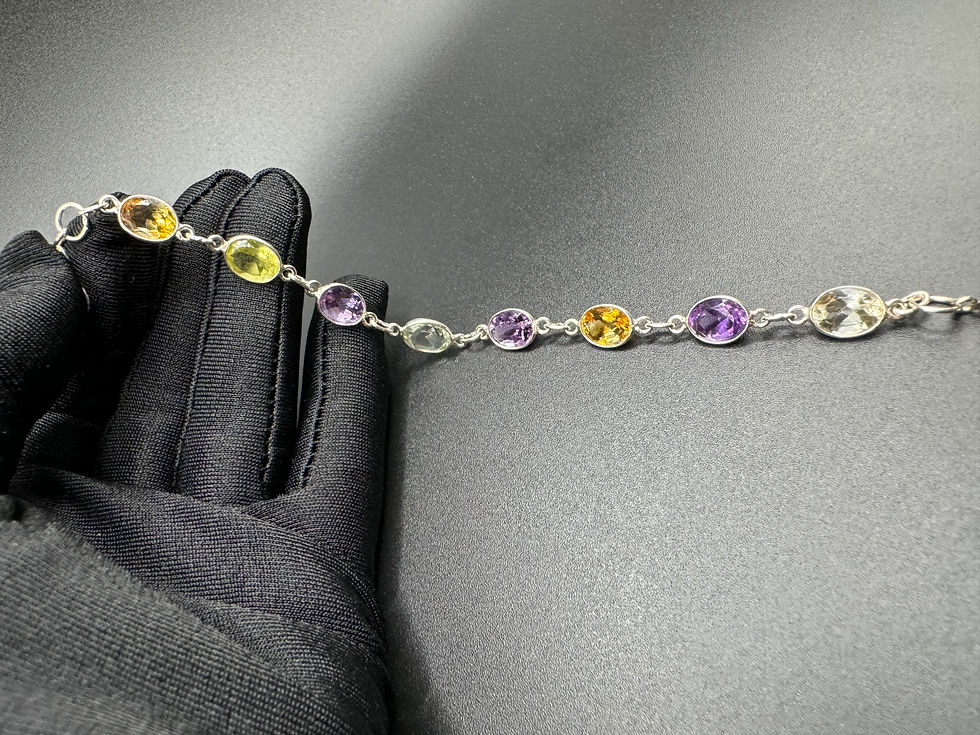 Thumbnail: Natural Multi-Stones Bracelet