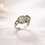 Thumbnail: Natural Green Amethyst Ring – 925 Sterling Silver 