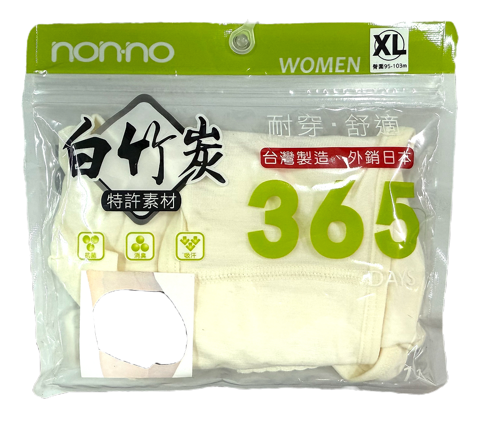 儂儂-白竹炭 女用抗菌內褲