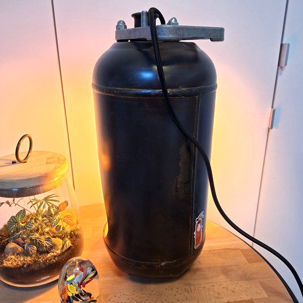 Miniature : Lampe extincteur décapé intérieur jaune