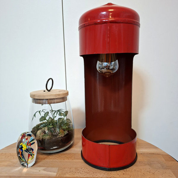 Miniature : lampe extincteur rouge sans fond, découpe carrée
