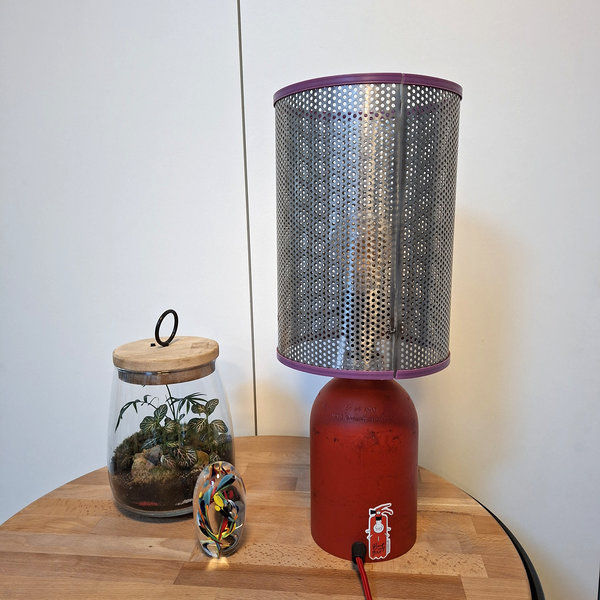 Miniature : Lampe extincteur Co2 rouge et abat jour