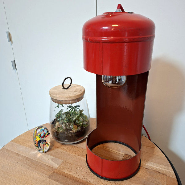 Miniature : lampe extincteur rouge sans fond, découpe carrée