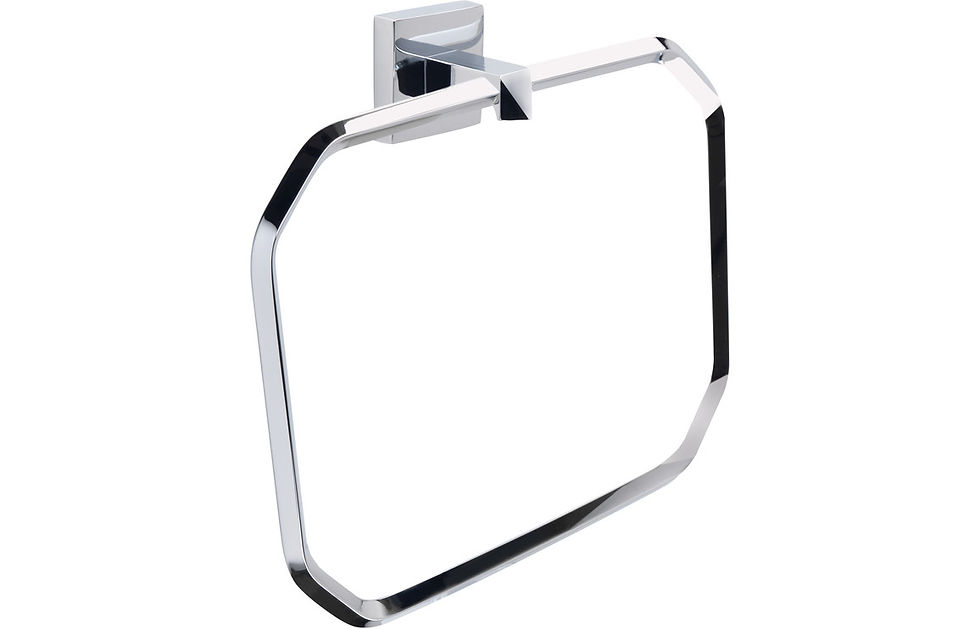 Cubo Towel Ring Chrome