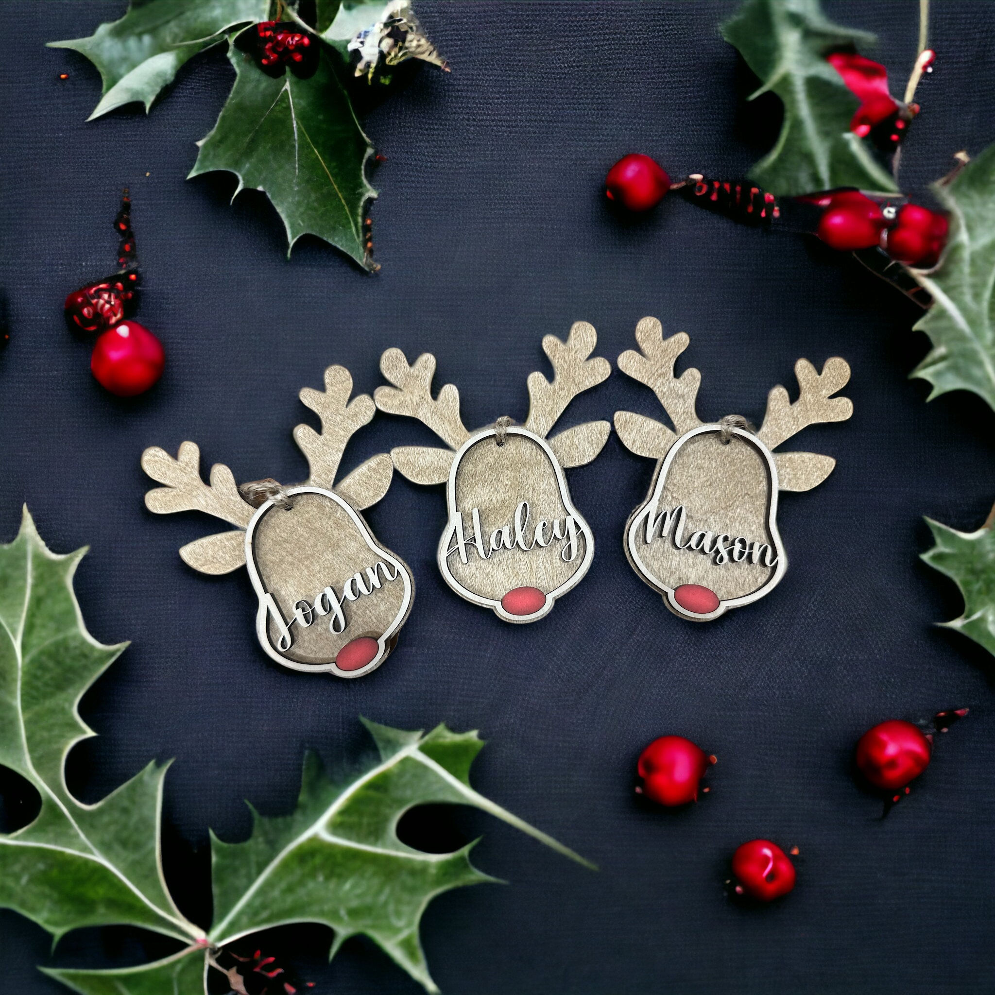 Reindeer Stocking Tag