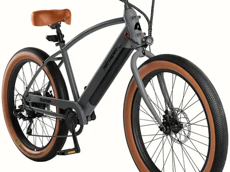 Ride with Casual Comfort and Modern Luxury with RETROSPEC® Chatham Rev+ Electric Beach Cruiser Bike