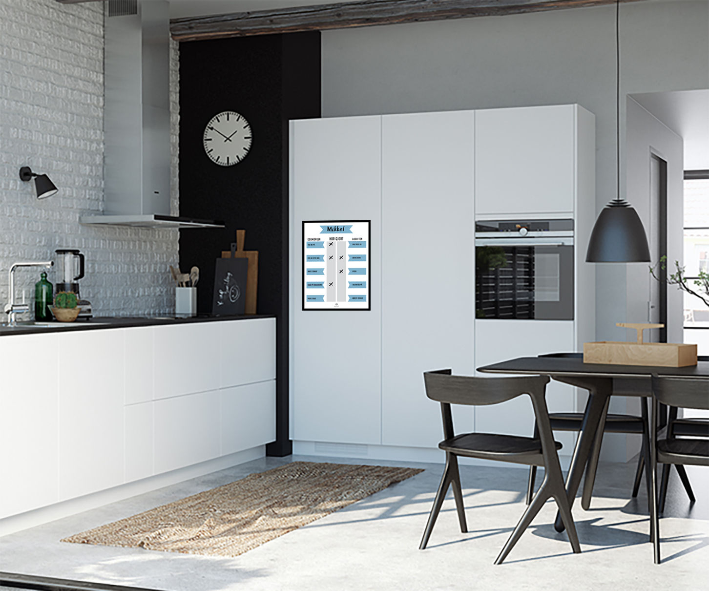 Whiteboard "har-gjort" tavle til dreng