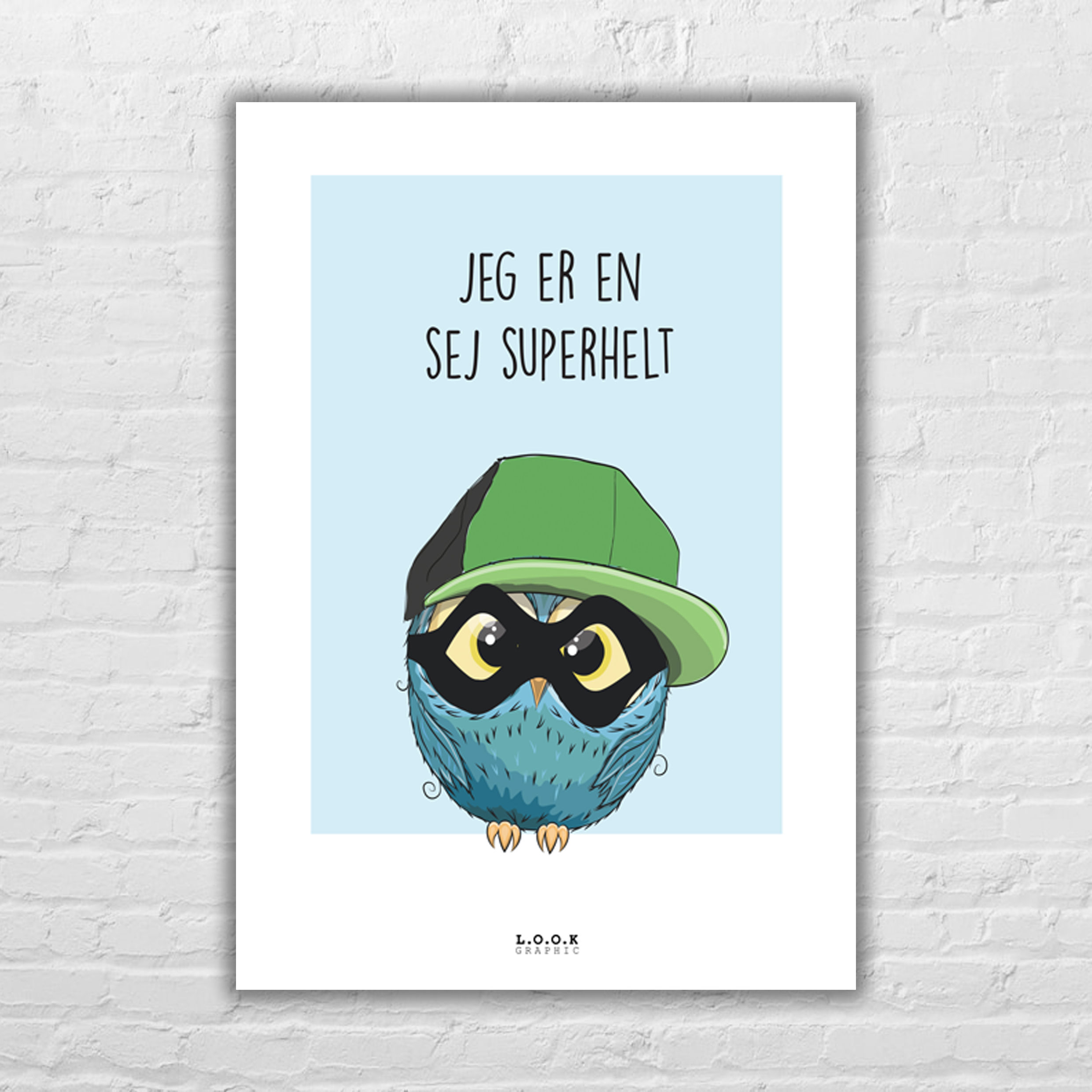 Jeg er en sej superhelt