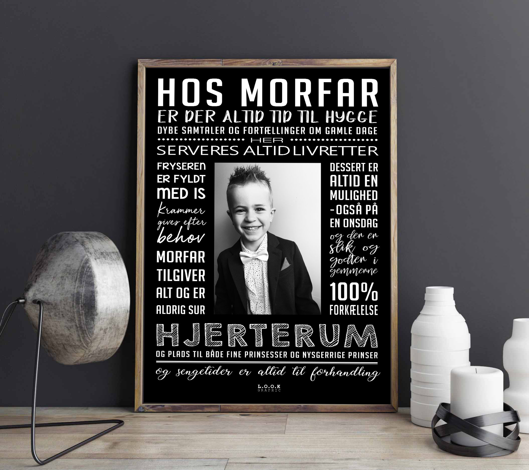 Hos MORFAR-plakat