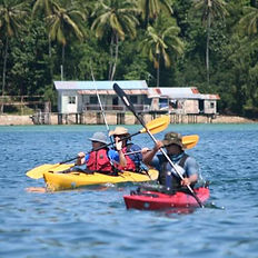 Explore island water villages, hidden coves and coasts