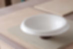 Thumbnail: large disco bowl | dark brown stoneware, pale white glaze