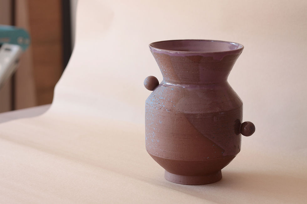 Thumbnail: vase | dark brown stoneware