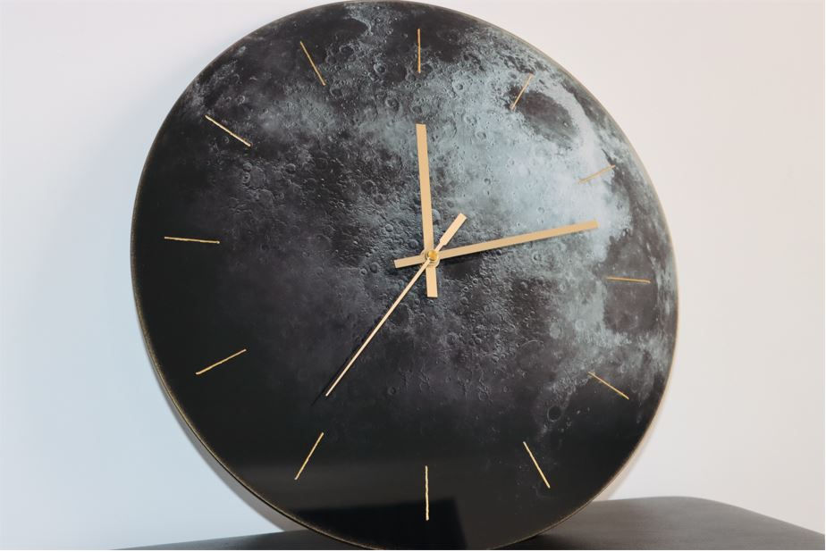 Thumbnail: Glass Clock "Moon" 360mm