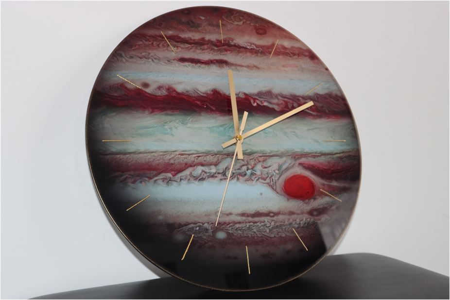 Thumbnail: Glass Clock "Jupiter" 360mm