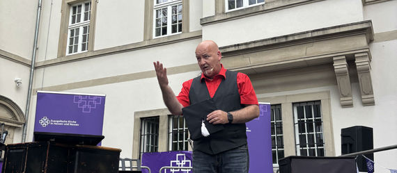 Beim Sommerfest der EKHN ⛪️