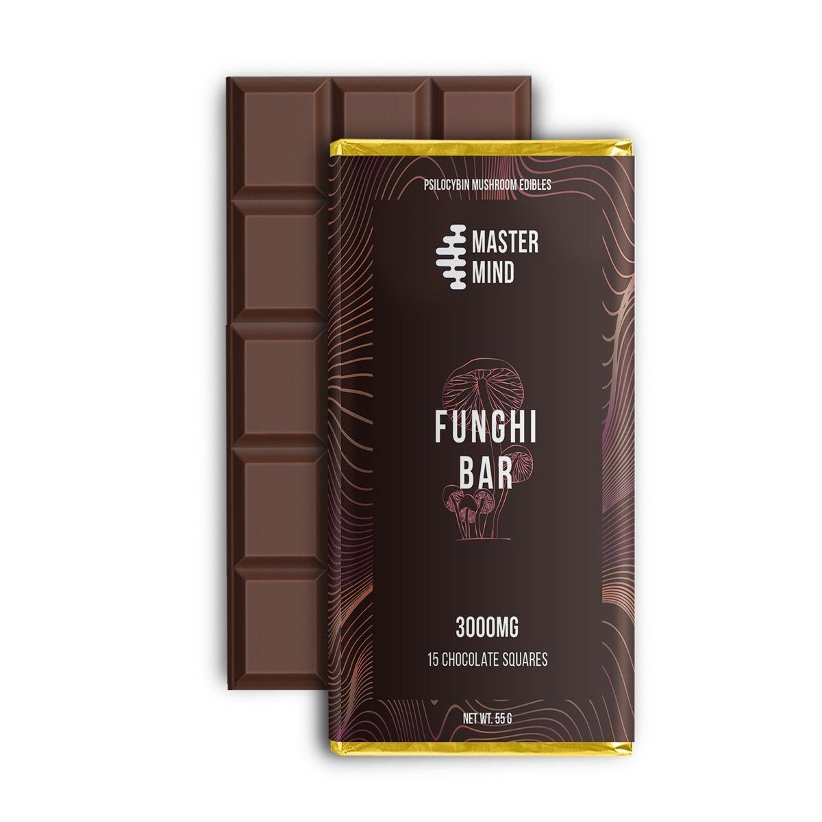 MasterMind - Funghi Bar Original Milk Chocolate - 5000MG