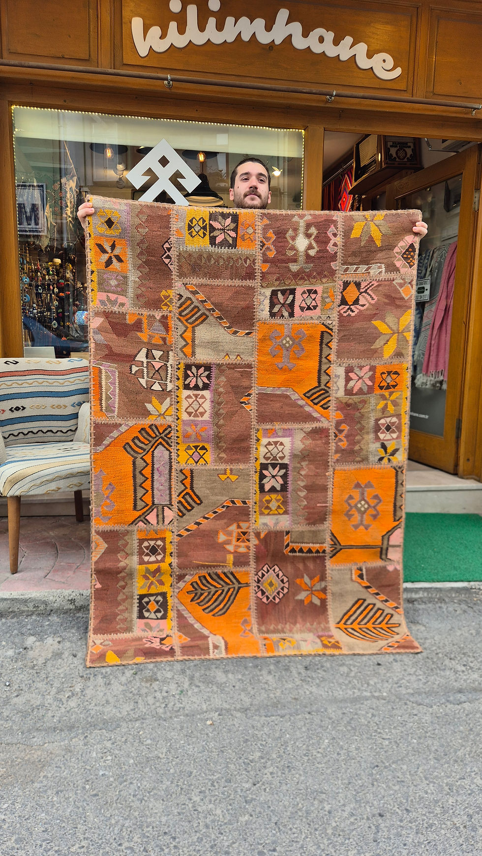 Küçük resim: Vintage Patcwork Kilim