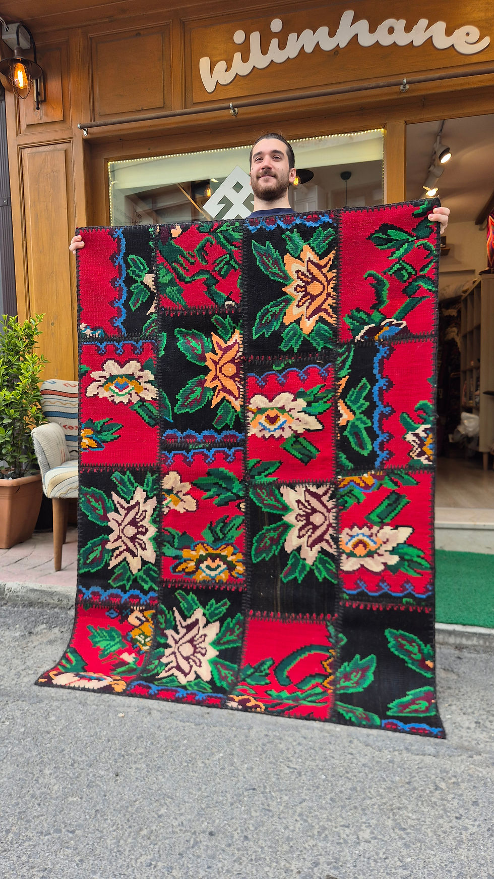 Miniaturbild: Vintage Patcwork Kilim